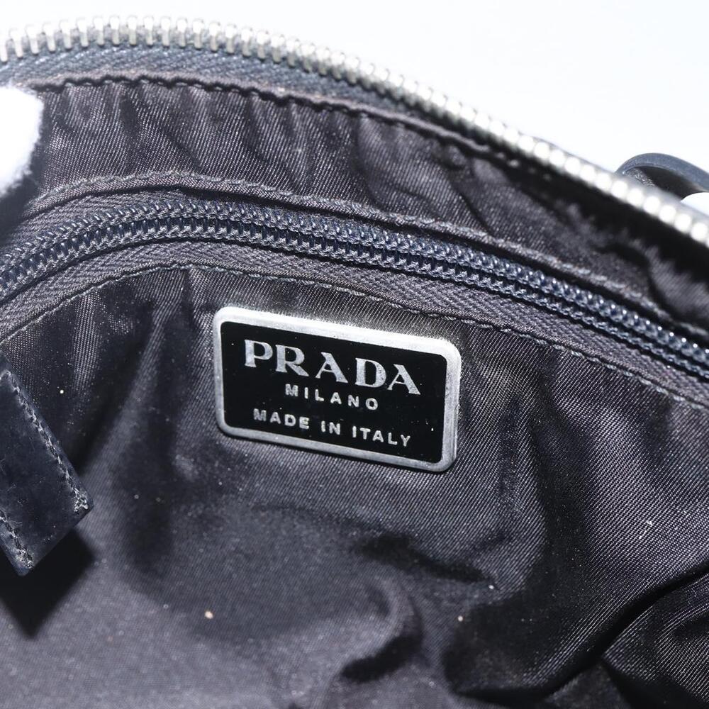 PRADA Hand Bag Nylon 2way Black Silver Auth BA9174 - Picture 10 of 16